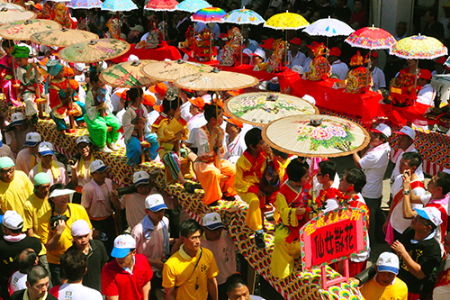 The Town God Parade Ceremony of Houpu on April 12th by the Lunar Calendar
