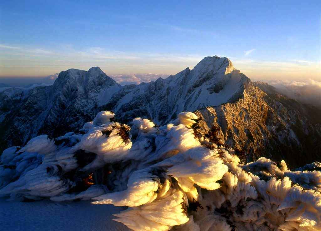 Snow-covered Yushan