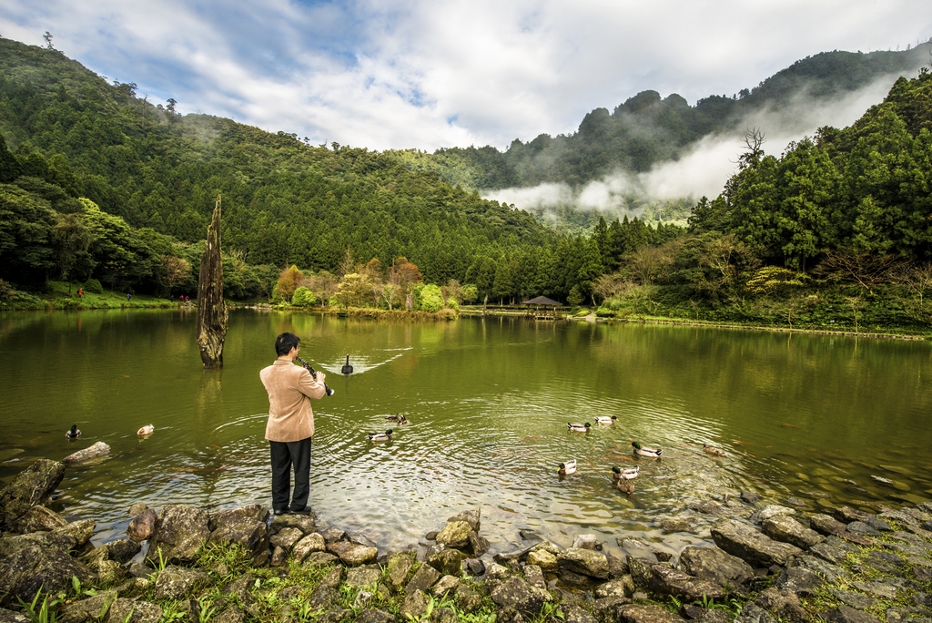 Peaceful scenery of the Mingchi Forest Recreation Area