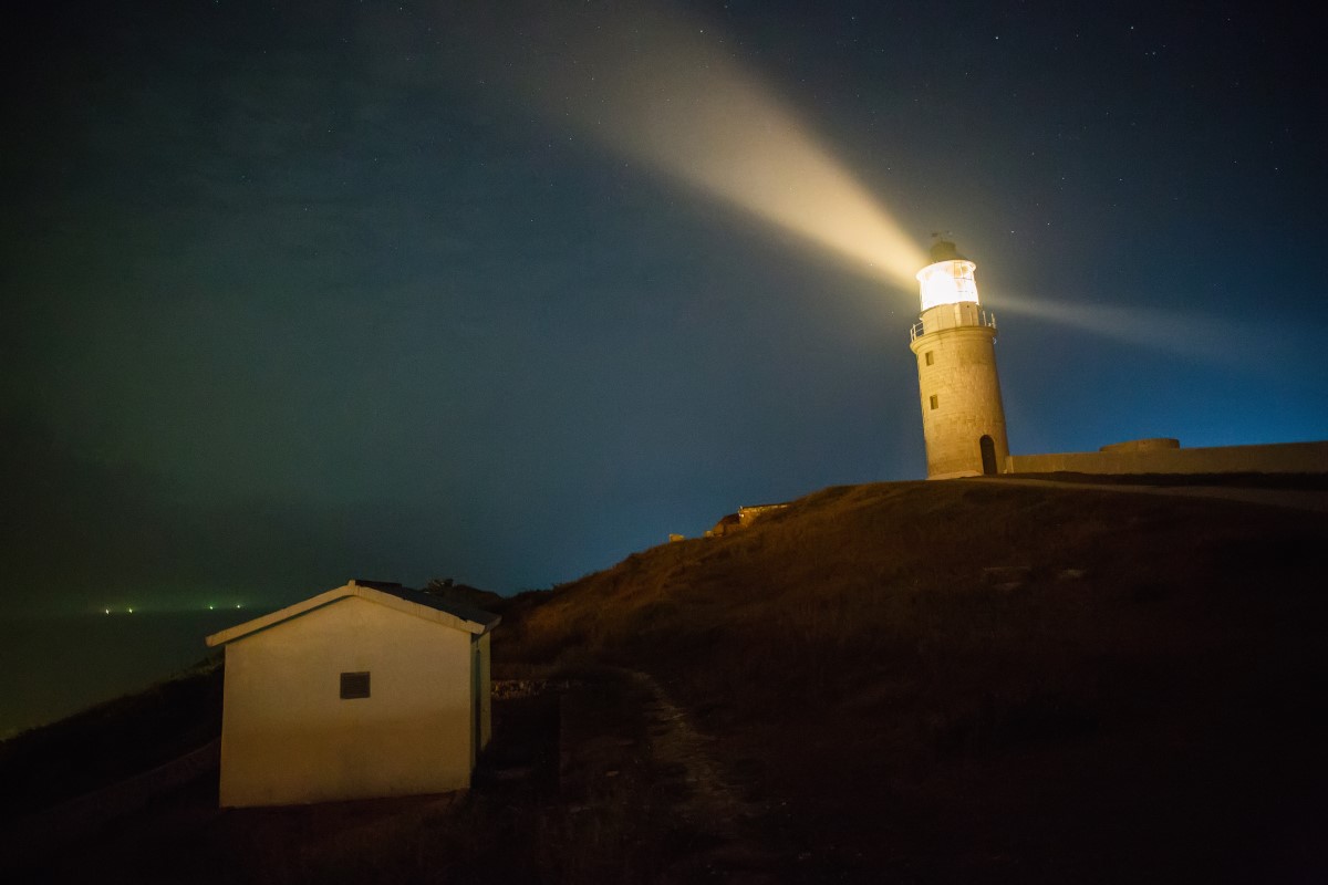 Dongju Lighthouse at night