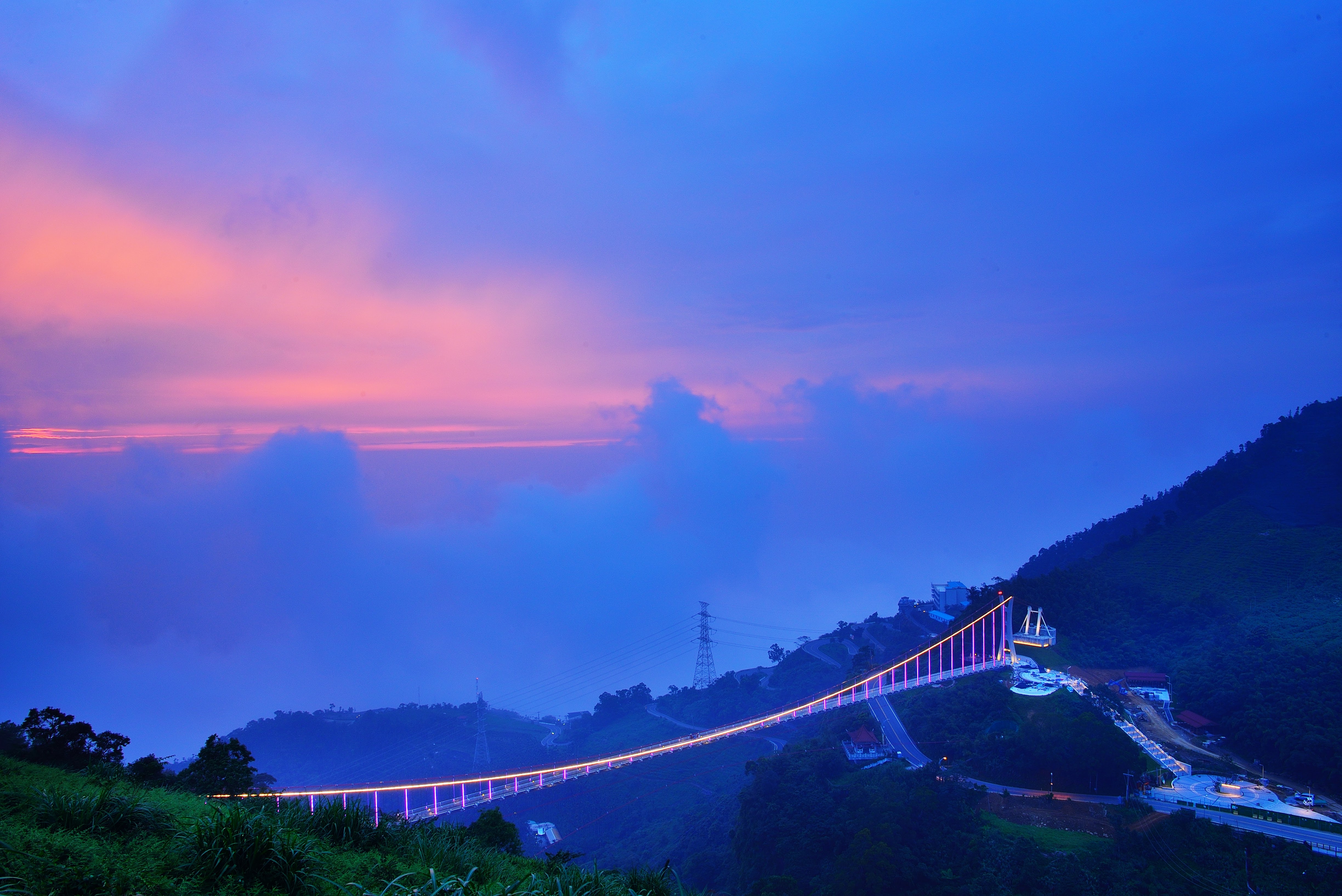 Sunset at Taiping Suspension Bridge