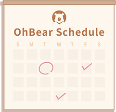 OhBear Schedule