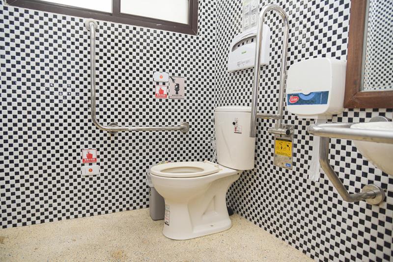 Interior View of Accessible Restroom