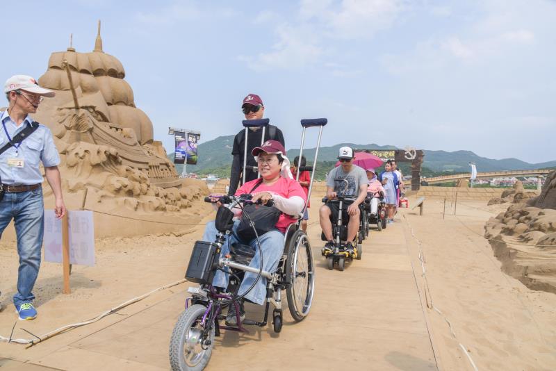 Accessible Path of Sand Sculpting Art Festival