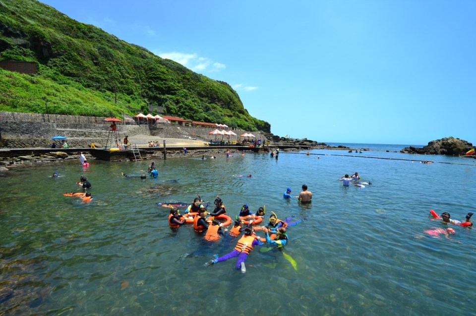Longdong Bay at Northeast coast of Taiwan (New Taipei City and