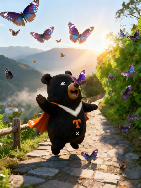 #喔熊AI(愛)出遊ฅ˙˙˙ฅ喔熊帶你玩 #紫蝶幽谷 (Fu ...