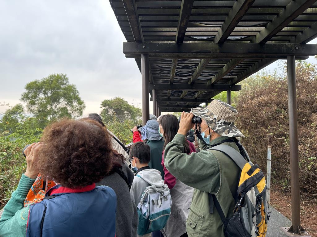 Raptor viewing at the Hengshan Eagle Watching Platform  Year：2024  Source：參山國家風景區管理處