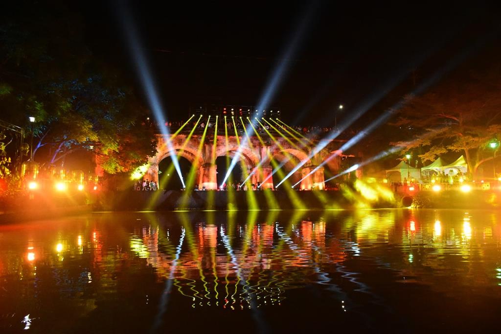 Light show and music concert at Dong'an Bridge  Year：2019  Source：Hsinchu County Government