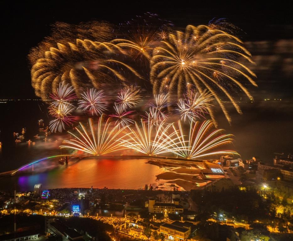 Dazzling fireworks show  Year：2023  Source：Penghu County Government