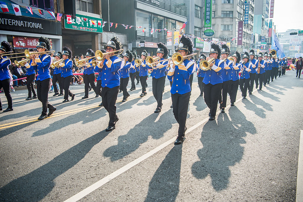 Marching Carnival - Chiayi City Dong Wu Senior Industrial Home Economics Vocational High School  Year：2019  Source：Chiayi City Government