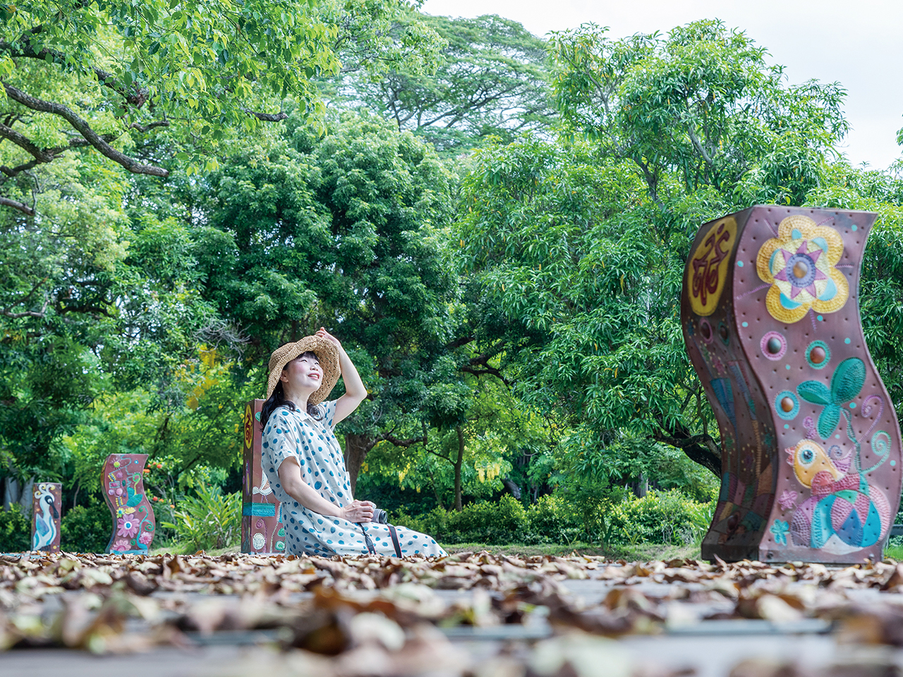 Public art on the grounds of the center