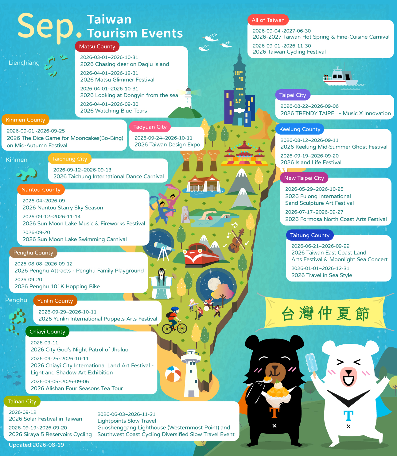  September Taiwan Tourism Events
